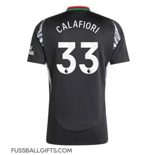 Arsenal Riccardo Calafiori #33 Fußballbekleidung Auswärtstrikot 2024-25 Kurzarm